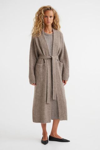 H&M + Oversized Wool-Blend Cardigan