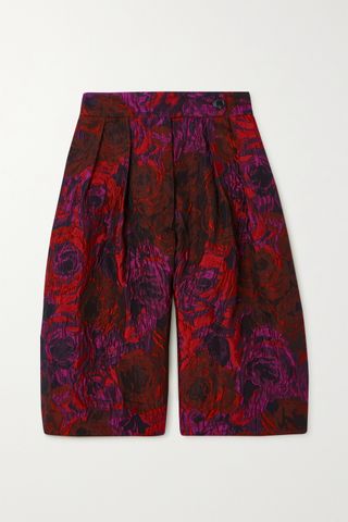 Dries Van Noten + Pamplona Floral-Jacquard Shorts