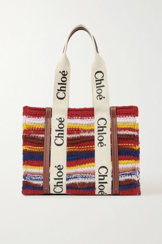 Chloé + Woody Recycled Cashmere-Blend Tote