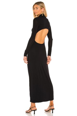 Indah + No.7 Maxi Dress in Black