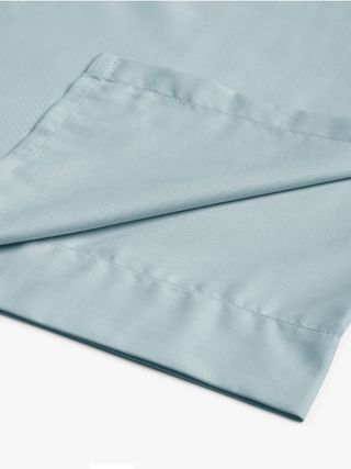 John Lewis & Partners + Crisp and Fresh 200 Thread Count Egyptian Cotton Single Flat Sheet, Duck Egg