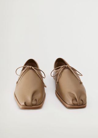 Mango + Bow Leather Shoes
