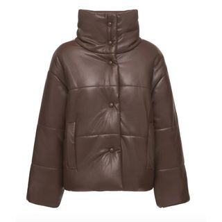 Nanushka + Hide Faux Leather Puffer Jacket