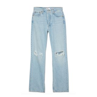 Re/Done + 90s High Rise Full Length Loose Jeans
