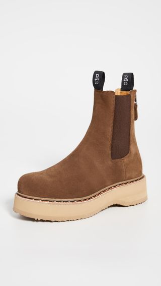 R13 + Single Stack Chelsea Boots