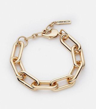 Karen Millen + Gold Plated Chunky Bracelet