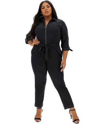 Simply Be + Black Boiler Suit