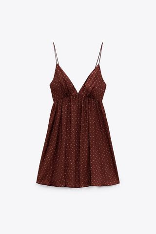 Zara + Short Polka Dot Dress