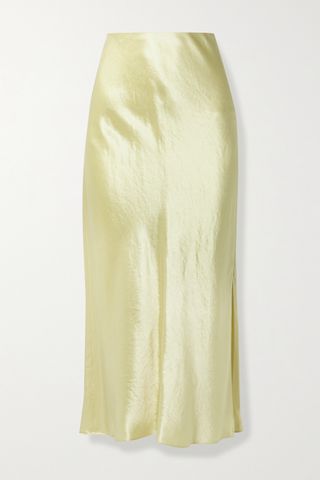 Vince + Hammered Satin Skirt