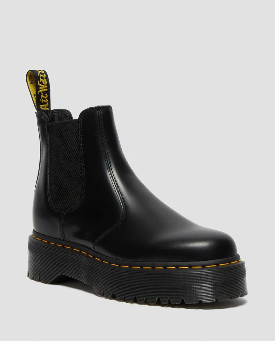 Dr. Martens + 2976 Quad Leather Platform Chelsea Boots