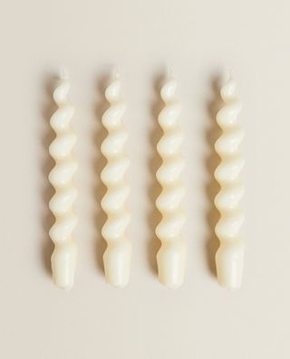 Zara Home + Spiral Candle Pack of 4