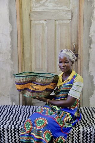 The Baba Tree Basket Company + Pakurigo Wave Basket by Blessing Akunga