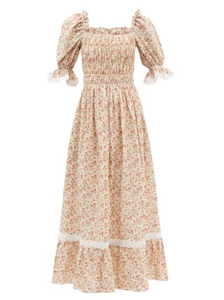 Lug Von Siga + Elisa Floral-Print Cotton-Blend Dress