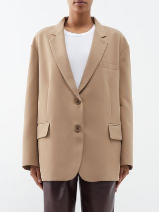 The Frankie Shop + Bea Single-Breasted Canvas Jacket