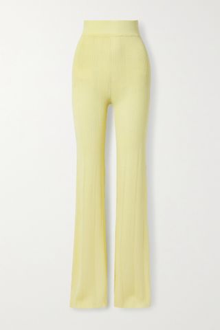 Remain Birger Christensen + Soleima Ribbed-Knitted Trousers