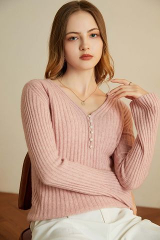 Fangyan + Rosel Pearl Cashmere Sweater