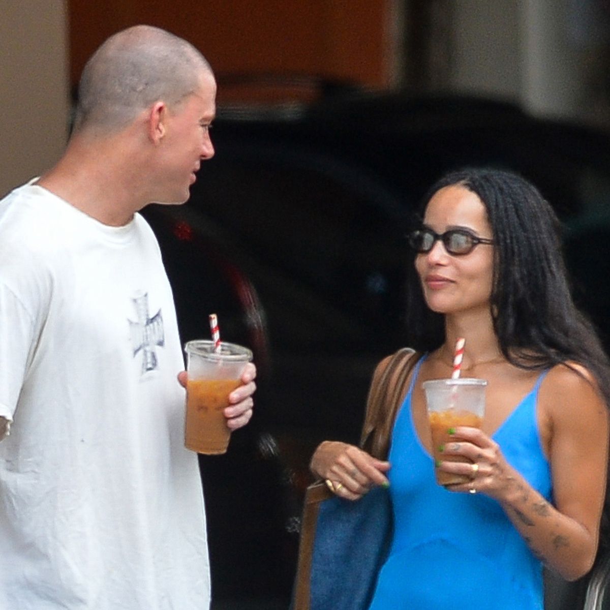 Zoë Kravitz Wore the Perfect Date Outfit With Channing Tatum