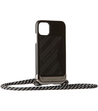 Givenchy + Black & Grey Leather iPhone 11 Case