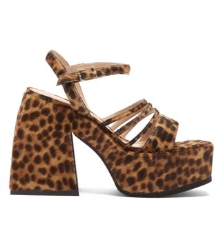 Nodaleto + Bulla Chibi Leopard-Print Platform Sandals