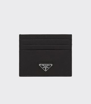 Prada + Logo Plaque Cardholder
