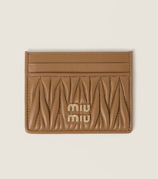 Miu Miu + Matelassé Nappa Leather Card Holder