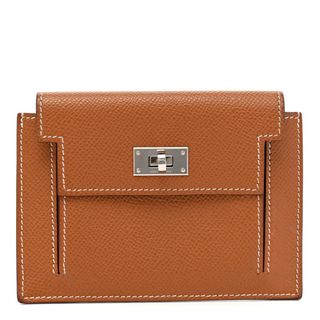 Hermes + Epsom Kelly Pocket Compact Wallet