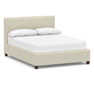Pottery Barn + Raleigh Square Upholstered Low Bed