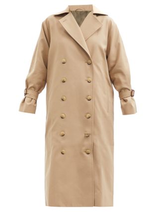 Totême + Double-Breasted Cotton-Blend Gabardine Trench Coat