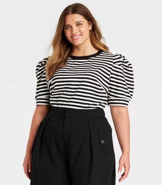 Who What Wear x Target + Puff Elbow Sleeve T-Shirt