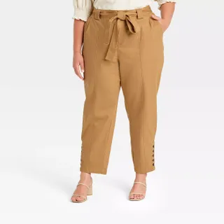 Who What Wear x Target + Button Hem Ankle Length Pants