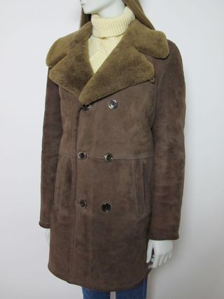 Vintage + 80s Brown Sheepskin Jacket