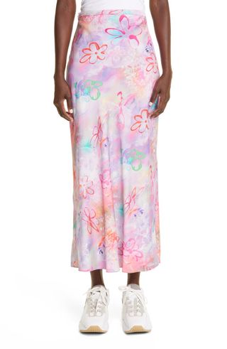 Collina Strada + Yod Flower Print Skirt