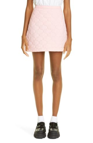 Sandy Liang + Ore Quilted Miniskirt