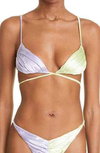 Isa Boulder + Palm Colorblock Bikini Top