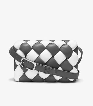 JW Pei + Maze Bag White & Dark Gray