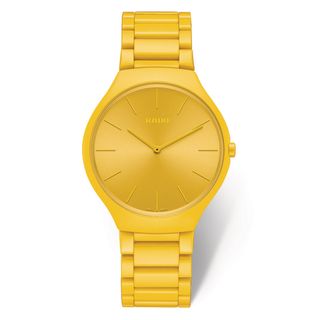 Rado + True Thinline Les Couleurs™ Le Corbusier Watch in Sunshine Yellow