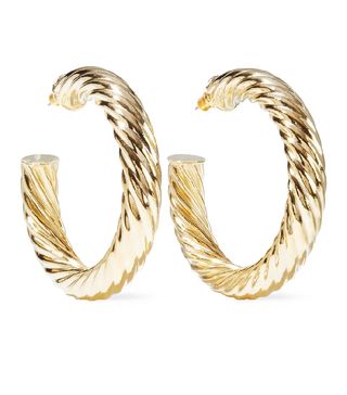 Ben-Amun + 24-Karat Gold-Plated Hoop Earrings