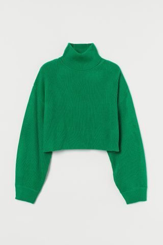 H&M + Cropped Polo Neck Sweater