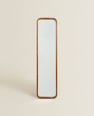Zara Home + Wooden Mirror With Stand