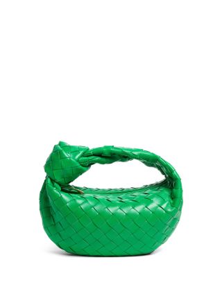 Bottega Veneta + The Jodie Mini Intrecciato-Leather Clutch Bag