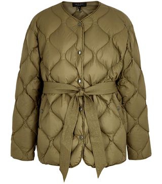 Rag & Bone + Rudy Olive Quilted Shell Jacket