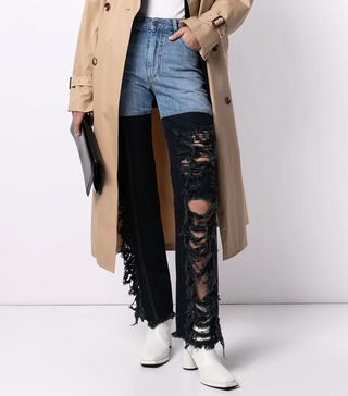 Peter Do + Combo High-Rise Straight Jeans