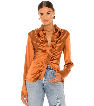 Kim Shui + Silk Shirt in Bronze