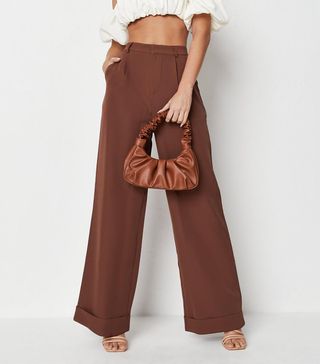 Missguided + Chocolate Tailored Masculine Pants