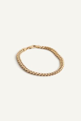 Kinn + Familia Cuban Bracelet 14k Solid Gold