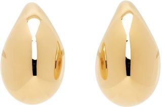 Bottega Veneta + Gold Small Drop Earrings