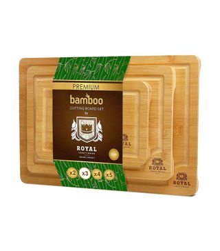 Royal Craft Wood + Bamboo Cutting Board Set