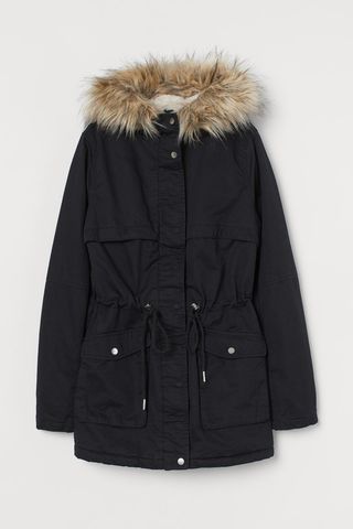 H&M + Faux Shearling-Lined Parka