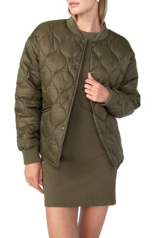 Sanctuary + Vancouver Quilted Bomber Jacket