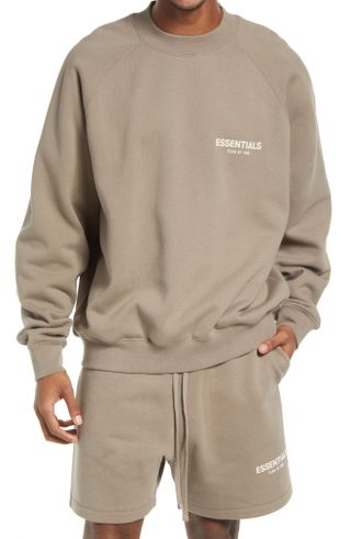 Fear of God Essentials + Logo Relaxed Graphic Hoodie